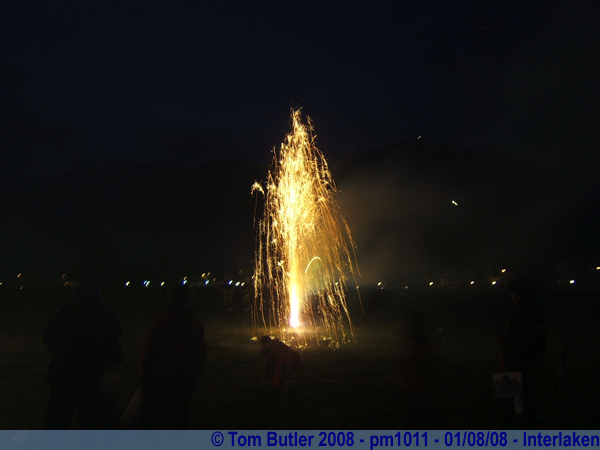 Photo ID: pm1011, Fireworks on National Day, Interlaken, Switzerland