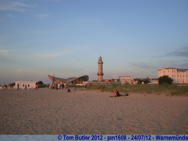 Photo ID: pm1608, The beach at sunset, Warnemnde, Germany